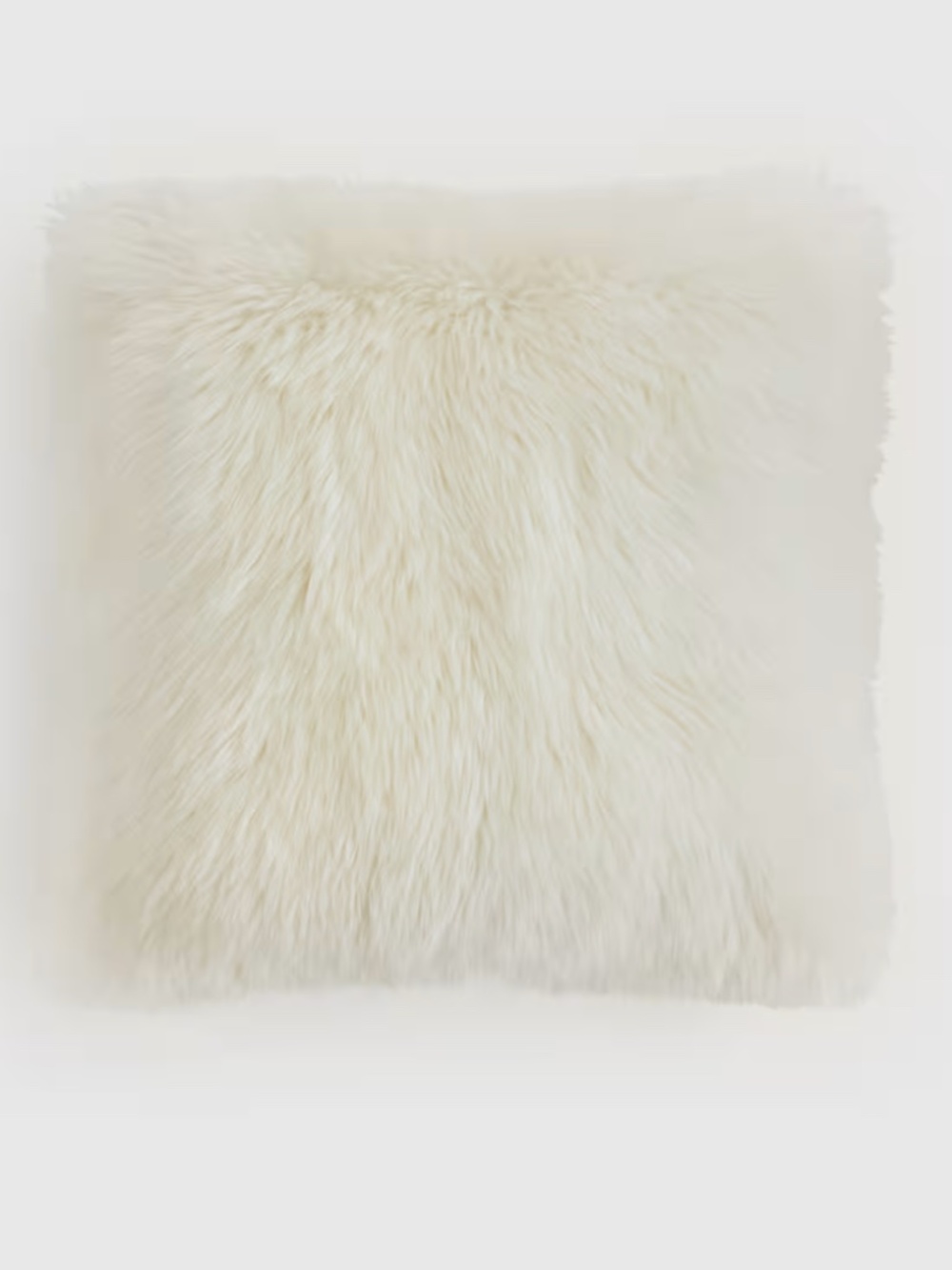 Natural Sheepskin Accent Pillow Cover Ivory 20 x 20